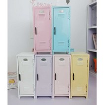 캐비닛 소형 수납 작은 철제 캐비넷 작은 컬러 핑크, 사쿠라 파우더