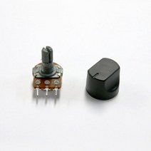ABS 플라스틱 볼륨 노브 / 가변저항 소형노브 PA-1915B / 5개묶음 2팩, 1