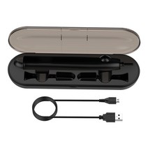 FWT 필립스 Sonicare 용 ABS 전동 칫솔 충전기 케이스, 231.8x69.4x41mm, 블랙 1m 케이블, 플라스틱