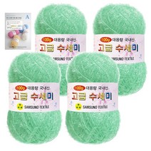 야나 대용량 수세미 100g 4p + A 인쇄도안 8종 세트, 133 소프트민트, 1세트