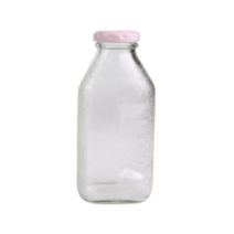 델몬트 쥬스 사각 유리병 핑크, 300ml, 2개