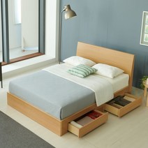 슬립스토아 심플리 수납침대 본넬 매트리스 세트 SSQ 3colors, 오크