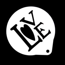 스테인레스 러브 라떼아트 쿠키 케이크 스텐실도안 크리스마스 벽 트리 장식 리스 홈파티 집 방 꾸미기 소품 오너먼트 가랜드 어린이집 유치원