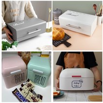 그라토샵 철제 브레드박스 빵 간식 식탁 주방 정리 영양제 약통 보관함 틴케이스 인테리어 소품, 2) 미니 브레드박스 핑크, 1개