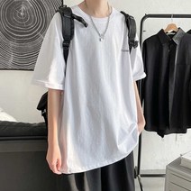조르지오 남자 여름 캐주얼 상의 오버핏 티셔츠 학생 데일리룩
