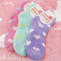 나성 따뜻하고 부드러운 하트 수면양말