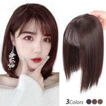 여성 가발 귀엽게 쓰고 있다 모발량 업&귀여운 앞머링 머리카락 100% 3Colors 어레인지도 쉽게 할 수 있다, 라이트 브라운-35CM