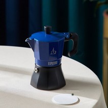 bincoo 이탈리안 모카포트 커피포트 300ml, 블루