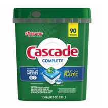 캐스캐이드 컴플리트 식기세척기용 세제 90개 Cascade Complete Dishwasher Detergent Actionpacs 90 count