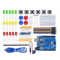 아두이노 키트 코딩 입문 교육 보드 점퍼선 UNO + WiFi R3 용 스타터 키트 Arduino 개발 보드용 오리지널, 02 With UNO R3