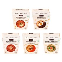 맛있는 간편 컵밥 양많은 도시락 아침 점심 저녁 편의점 대용 간편 한끼 비빔밥 냉동 배달 5종 5팩 1190g (냉동), 5개