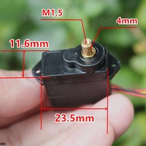 DC 3V-6V 마이크로 미니 M10 모터 박스 12g 금속 스티어링 기어 360 학위