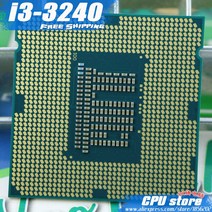 리퍼 CPU 인텔 코어 I3 3240 3M 캐시 3.4 GHz L3 = LGA 1155 TDP 55W 데스크탑 CPU i3-3240 프로, 한개옵션0