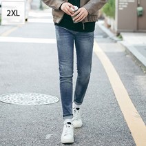 조군샵 빅사이즈 조군샵 히든밴딩 피치기모 데미지진_P5380