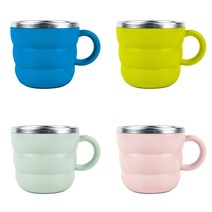 홈앤키즈 릴팡 티어제로 항균 식기세척용컵 튜브 스텐컵 유아 어린이 물컵 양치컵 스텐컵, 티어제로 컵_미스틱핑크