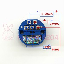 온도 트랜스미터 Pt100 RTD 모듈-50 ~ 50 °C 출력 4-20mA 전력 DC24V 정확도 0.5% FS 200 300 -20 80, 한개옵션1, 05 0 to 300C