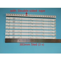 대덕노바 40 PCS 5LED 백라이트 380 milímetros stirp para 40E6000 5832W400002P00 2P00, 01 기타