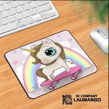 테이블에 귀여운 만화 유니콘 패드 마우스 매트 Pc 게임 컴퓨터 책상 수호자 애니메이션 깔개 Kawaii 액세서리 노트북 게이머, xS000401_18x22cm