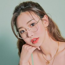 더브릴레 남녀 솔텍스 티타늄 뿔테 동글이 안경테 자외선 블루라이트 차단 렌즈 안경