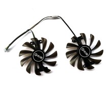 KFA2 갤럭시 지포스 GTX 1070 Exoc Snpr 그래픽 팬용 NEW 95mm 4 핀 GFM10012H12SPA 쿨러 2 개입, 금