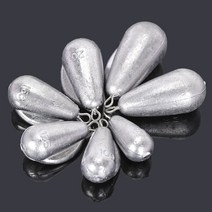 해루질 물방울 모양 낚시 무게 100g/125g/150g/200g/250g/300g/400g/500g 바다 보트 액세서리, 01 100g