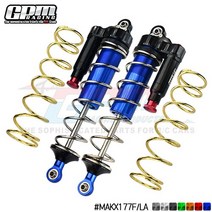 GPM 알루미늄 합금 전면/후면 L 모양 충격 흡수 댐퍼 아르마 1/5 크라톤 8S 아웃캐스트 4WD RC 자동차용, 05 Front 2pcs Blue