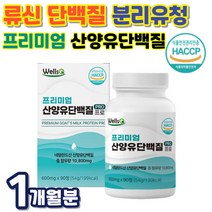 식약청인증 류신타블렛 산양유단백질분말 류신 단백질 알약 정제 정타입 BACC 분리유청 단백질 근육 아미노산 L-로이신 발린 이소류신 운동전 운동후, 90정 x 1통 (1개월분)