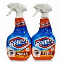 유한락스 기름때 찌든때 학교 급식실 병원 조리대2p 원룸 환풍기 살림초보 욕실 오븐, 1개, 유한 주방청소용600ml+600ml