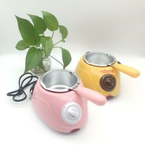 초콜릿중탕기 멜팅기 초콜릿 녹이기 가정용 디저트, 단일 냄비-핑크