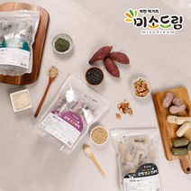 [미소드림] 국산 현미로 만든 곤약 현미떡 3종세트 (곤약앙금견과류 쑥떡 고구마떡), 단품