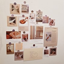 룰루소품 감성 인테리어 엽서 페이퍼 18매 스티커세트