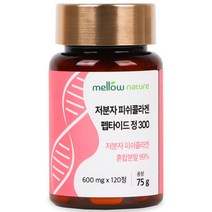 멜로우네이쳐 300달톤 저분자 피쉬 콜라겐 펩타이드 분말, 2개, 120정