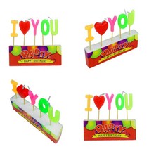 아이러브유 알파벳초 생일축하촛불 생일케이크초 미니생일초 케이크초