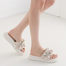5cm 큐빅 슬리퍼 통굽 여성샌들 여름신발 Dc816