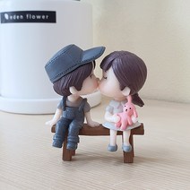 그레이 꼬마커플 피규어 미니어처 장식용 테라리움 소품 MP20