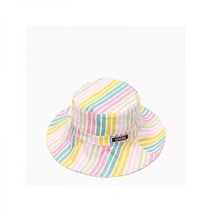 GANNI 가니 로고 멀티 스트라이프 버킷햇