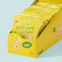 [띠부씰포함] 레몬맛 케어베어 슈가크러쉬 유기농 한입 롤 솜사탕 8g X 10개입, 레몬맛 슈가크러쉬 8g X 10개입, 10개