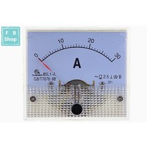 아날로그 패널 전류계 다이얼 전류 게이지 AC 미터 85L1 1A 2A 3A 5A 10A 15A 20A 30A 50A 75A 1 개, [08] 30A