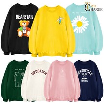 투체인지 여성 가을 간절기 루즈핏 오버핏 롱 맨투맨