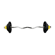 헬스프라자 중량컬바세트 이지바 우레탄 중량원판 바벨컬 25kg 세트, 락조마구리 블랙+추가 암블래스터 그레이