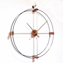 벽걸이시계 거실벽시계 예쁜벽시계 벽시계 인테리어, 보라색 백단 + 스테인레스 스틸 다이얼 80CM