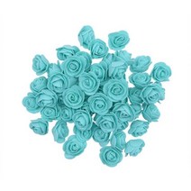 발렌타인데이 선물 장미 머리 거품 웨딩 파티 장식, 200Pcs, teal