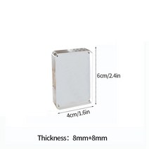 아크릴 투명 액자 틀 제작 프레임 클리어 크리스탈 폴라로이드 포토 카드 홀더 8 8mm 두께 디스플레이 스탠드, [01] 4x6cm, 01 4x6cm