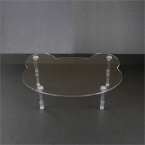 [슈퍼메이트] 아크릴 선반 진열대 투명 곰돌이 TE-006, 기본