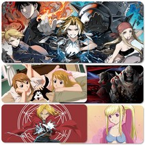 YN 강철의연금술사 장패드 마우스패드 모음 게이밍 캐릭터 애니 굿즈 주문제작 소품 장식 브라더후드 에드워드, 사이즈 800x300mm 두께 3mm, 옵션037 강철의연금술사 장패드 마우스패드