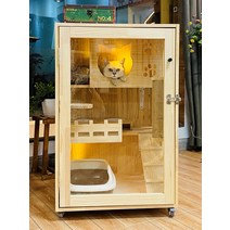 고양이호텔 고양이아파트 링트리 호텔장 반려묘 60x90, 가로 60 x 세로 60 x 높이 90