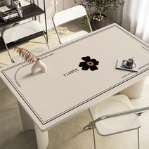 가죽 식탁매트 식탁 테이블 책상 보호필름 유리대용 가죽 방수 식탁매트, 85x135cm, A