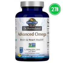 Garden of Life 오메가3 EPA DHA DPA 180캡슐 해외, 2개