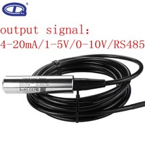 농업용물탱크 수중 액체 레벨 트랜스미터 물 탱크 센서 변환기 QDY30A 4-20mA RS485, 101.8m range 10m cable - 0-5V
