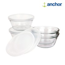 [에타홈] 앵커 종발이셋트 / 반찬통 / 유리밀폐용기 (8P), 옵션선택, 단품